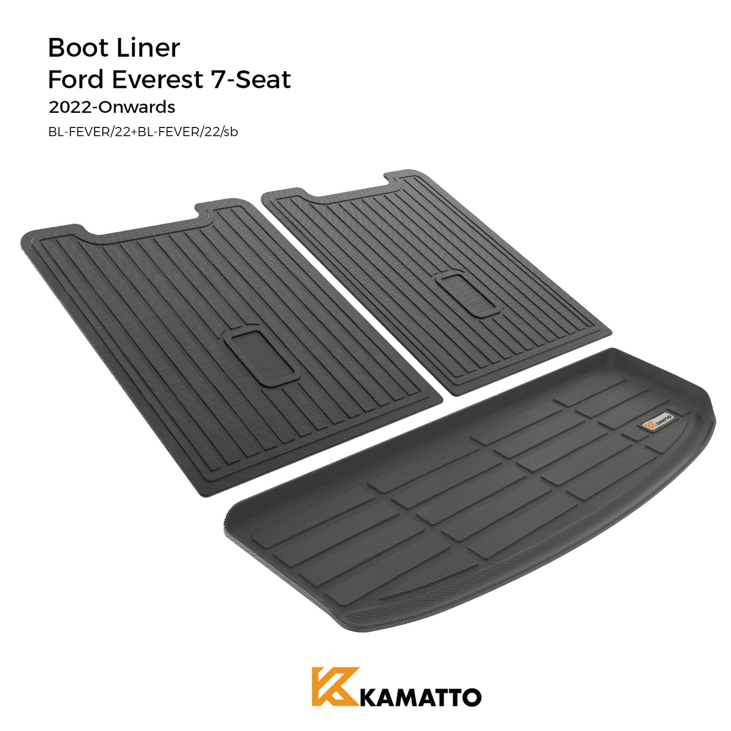 Cargo Mat Kamatto for Ford Everest 7-Seat 2022-Onwards