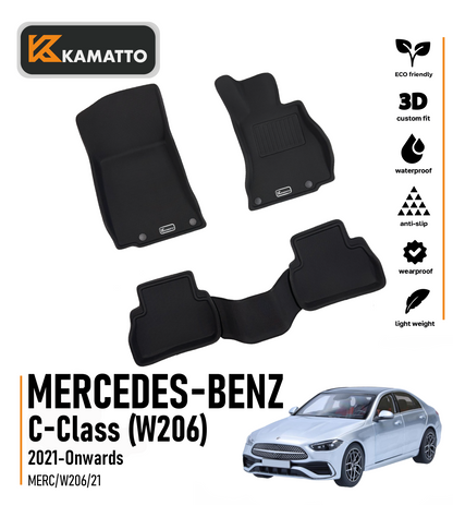 3D Kamatto PRO Car Floor Mats for Mercedes-Benz C-Class W206 2021-Onwards
