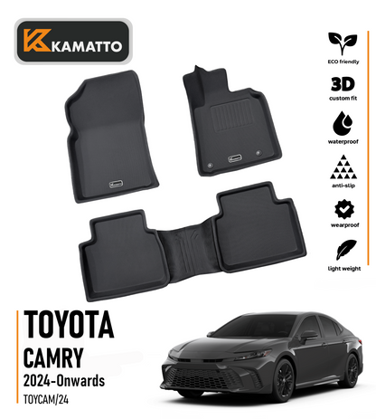 3D Kamatto PRO Car Floor Mats for Toyota Camry 2024-Onwards